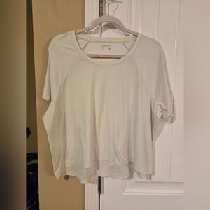 Jockey Cropped Cream Top Sz XL